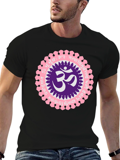 Om Mandala Graphic Black T-Shirt