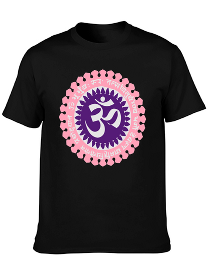Om Mandala Graphic Black T-Shirt