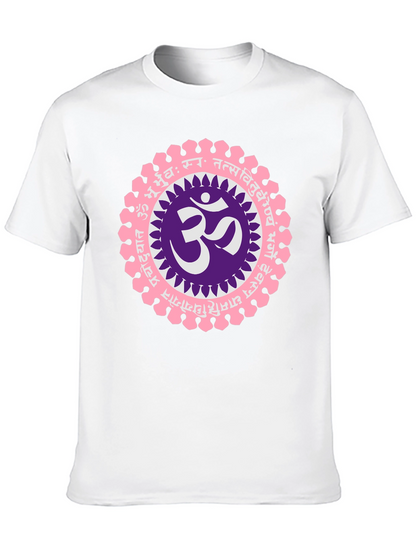 Om Mandala Graphic Black T-Shirt