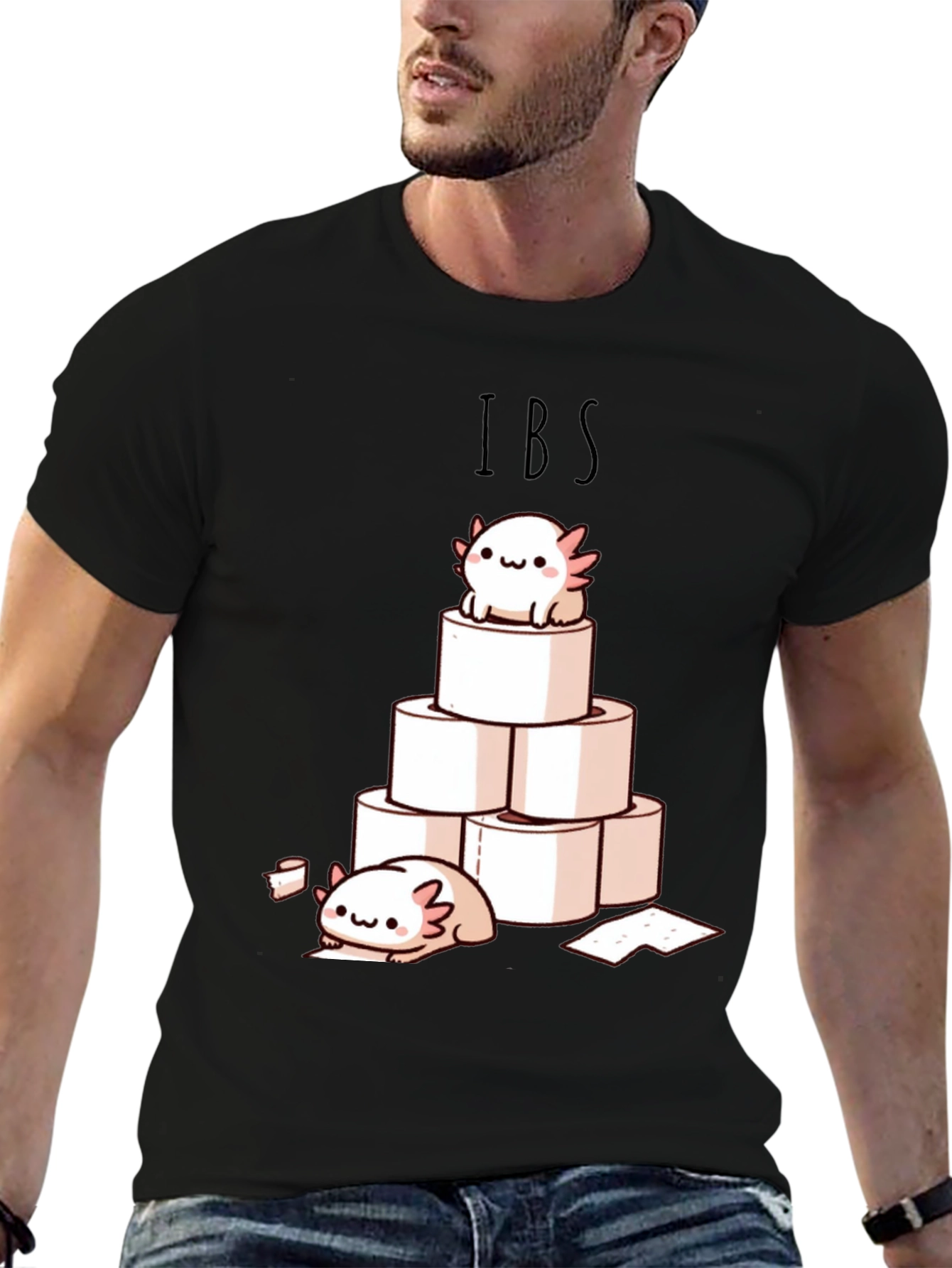 IBS Axolotl Toilet Paper T-Shirt