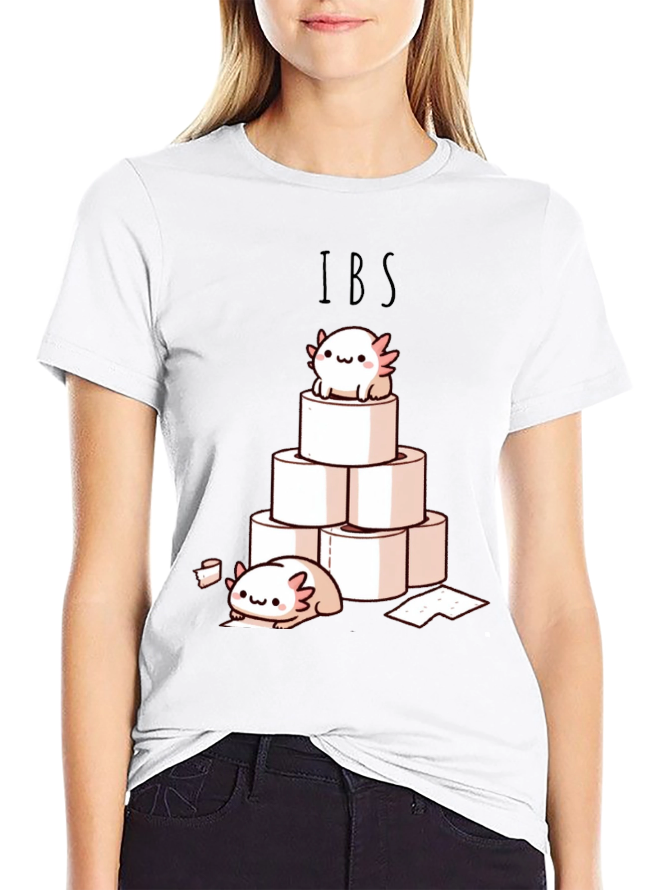 IBS Axolotl Toilet Paper T-Shirt