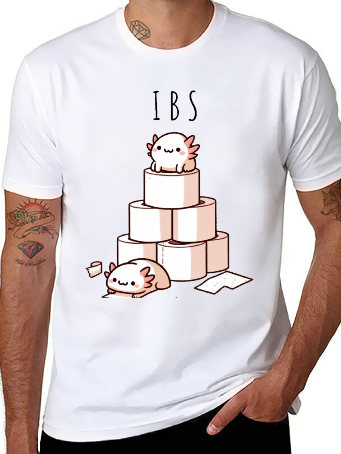 IBS Axolotl Toilet Paper T-Shirt