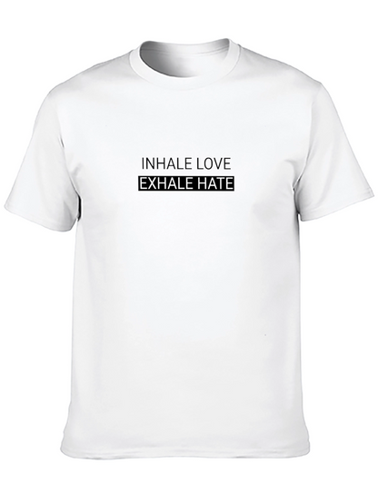 Inhale Love Exhale Hate Graphic T-Shirt
