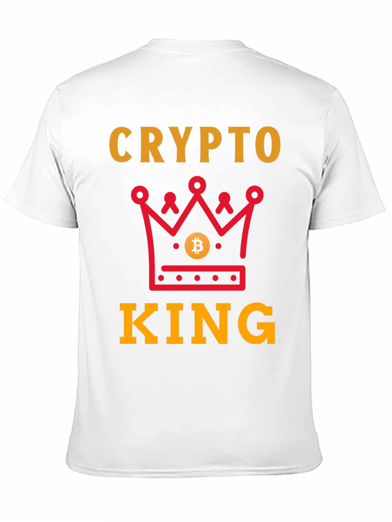 Crypto King Graphic T-Shirt - Bitcoin Crown Design