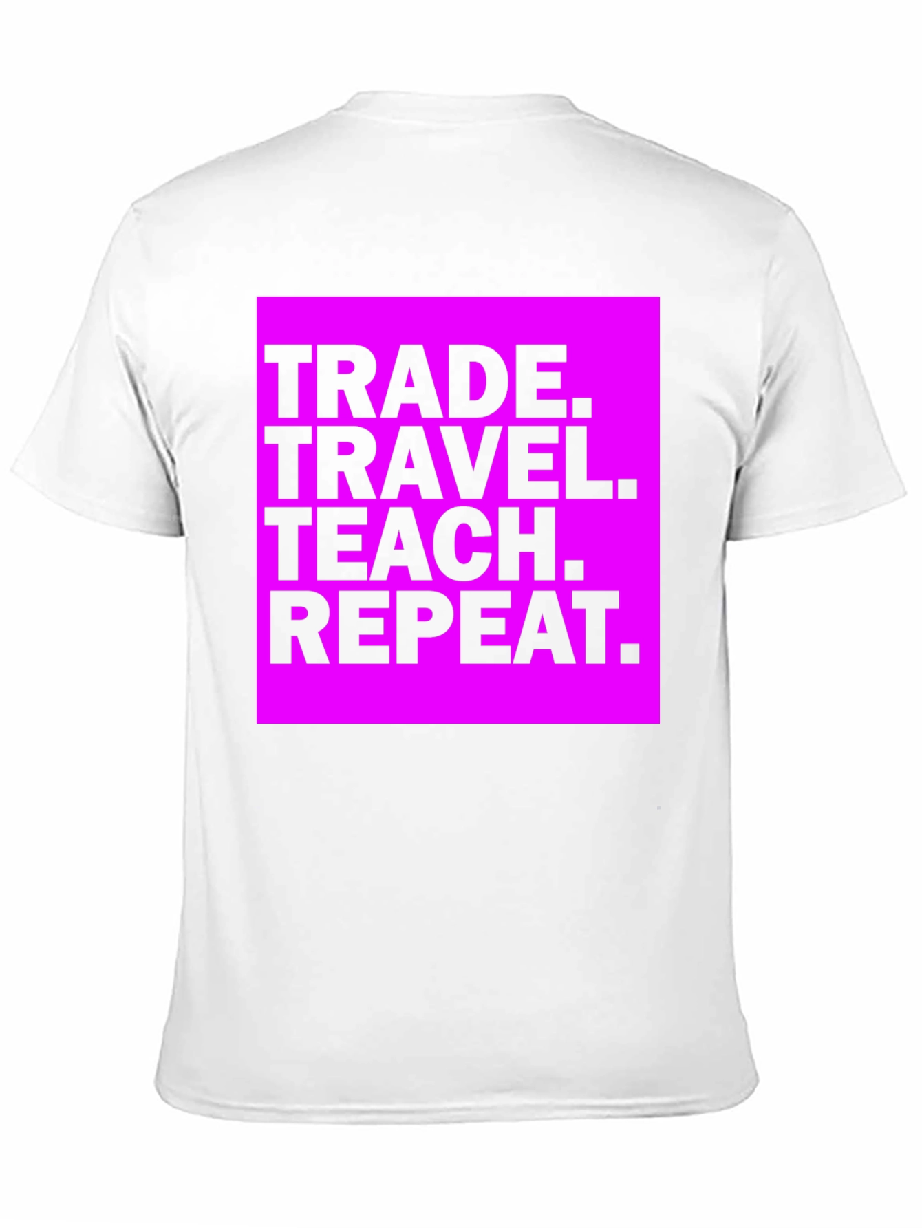 Trade Travel Teach Repeat Graphic Tee