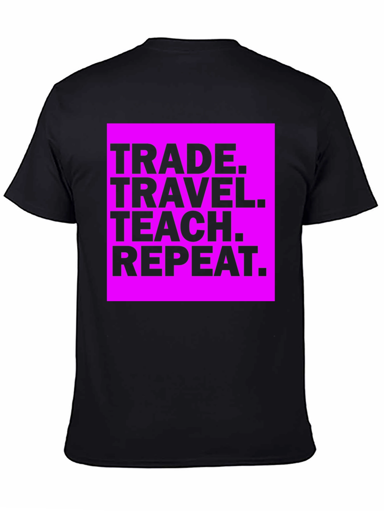 Trade Travel Teach Repeat Graphic Tee