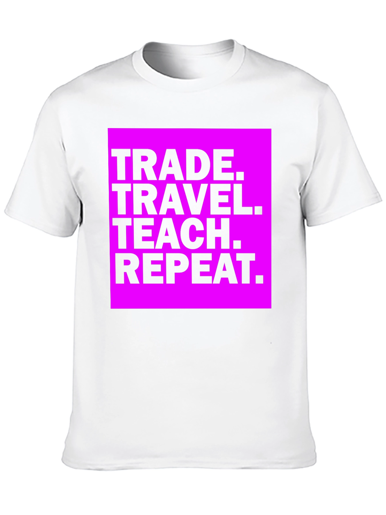 Trade Travel Teach Repeat Graphic Tee