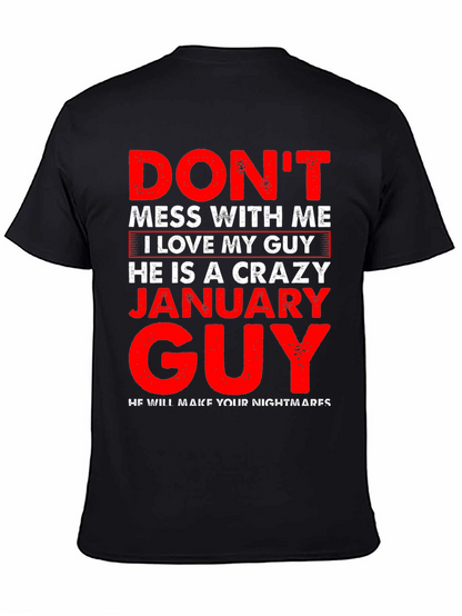 Crazy January Guy Graphic T-Shirt