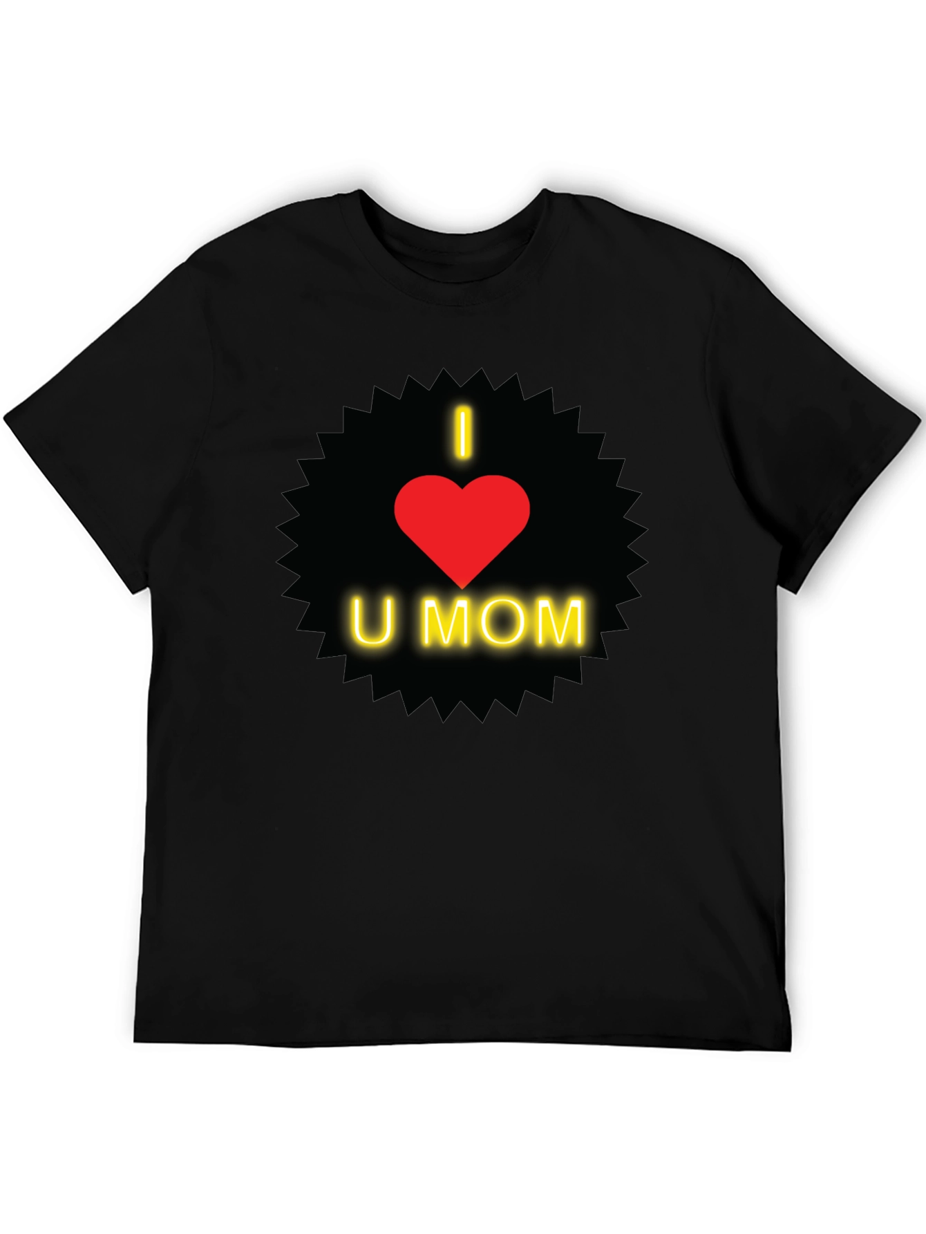 I Love You Mom T-Shirt - Heart Design
