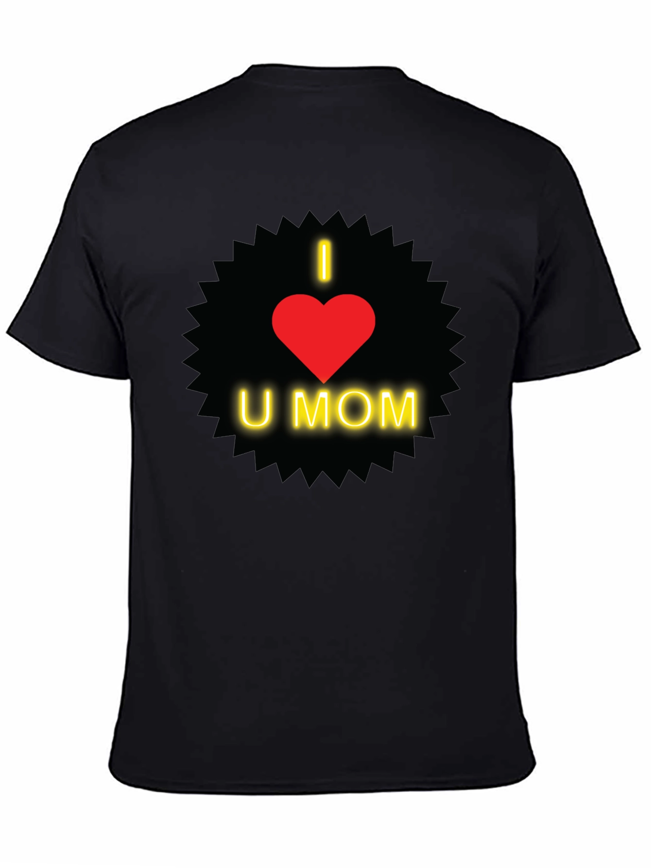 I Love You Mom T-Shirt - Heart Design