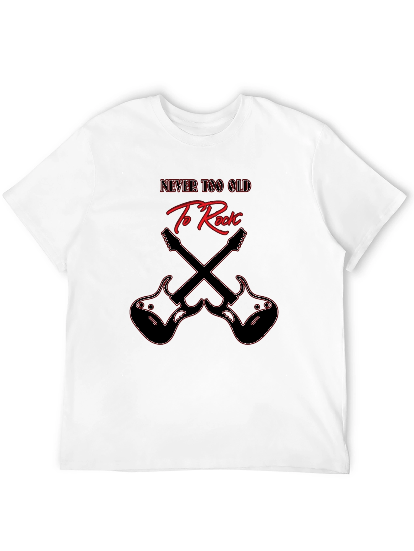 Never Too Old to Rock Guitar T-Shirt