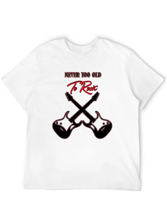 Never Too Old to Rock Guitar T-Shirt