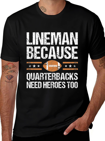 Lineman Football Graphic T-Shirt