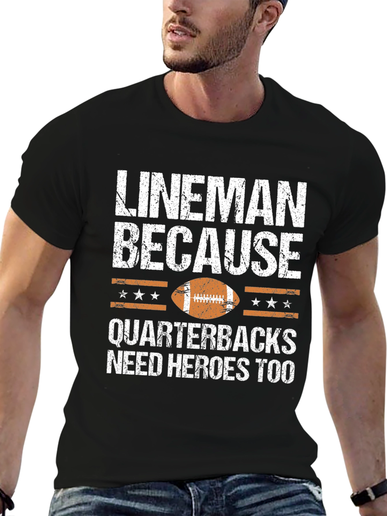 Lineman Football Graphic T-Shirt
