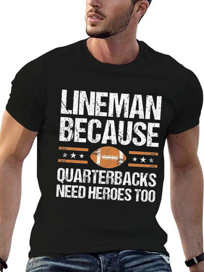 Lineman Football Graphic T-Shirt