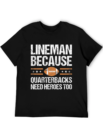 Lineman Football Graphic T-Shirt