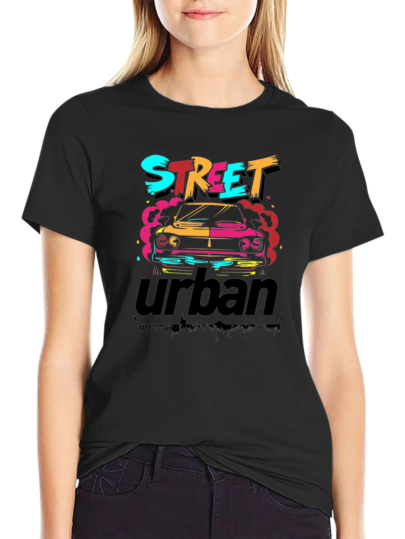 Street Urban Graphic Tee - Cool Car Design