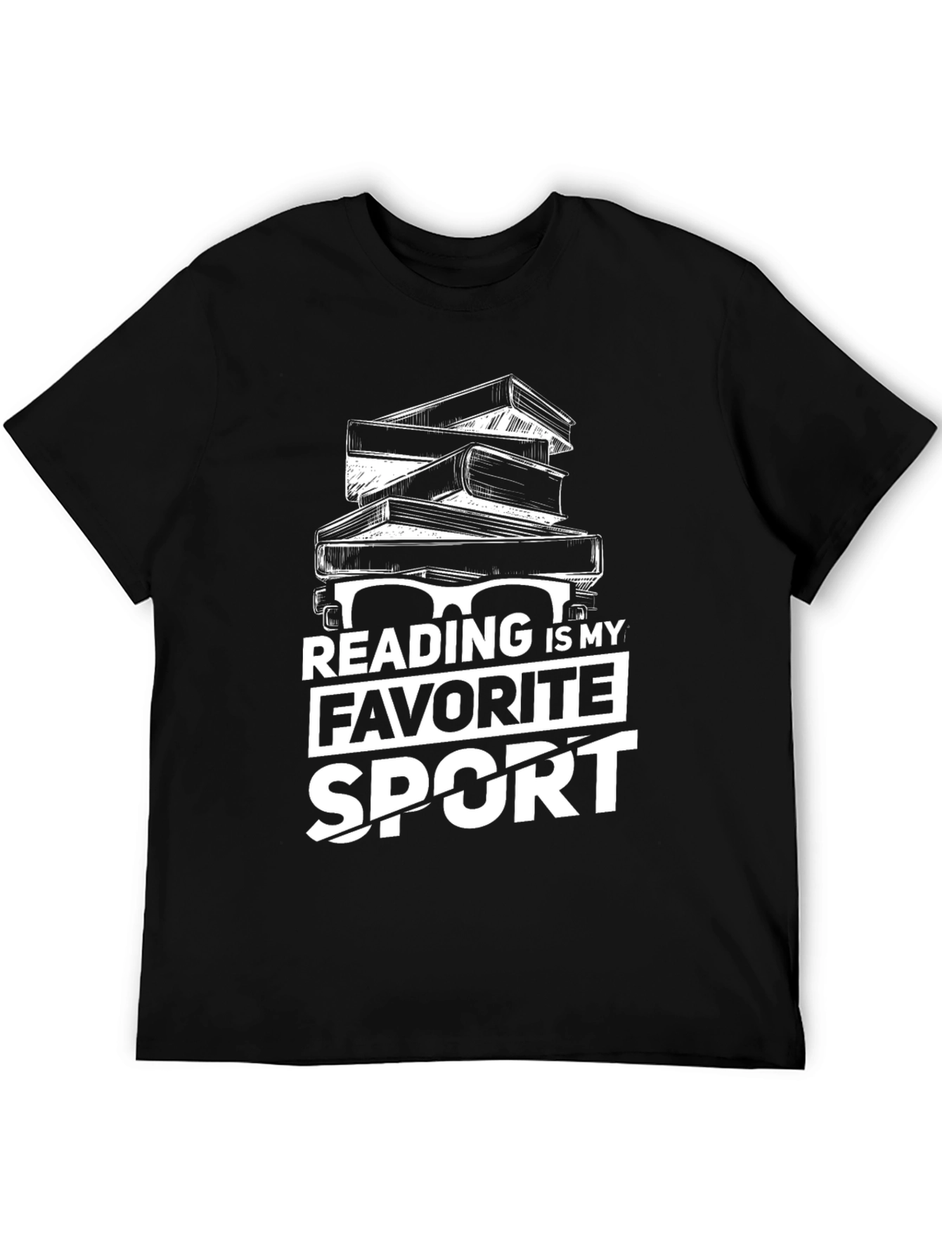 Reading is My Favorite Sport Graphic T-Shirt