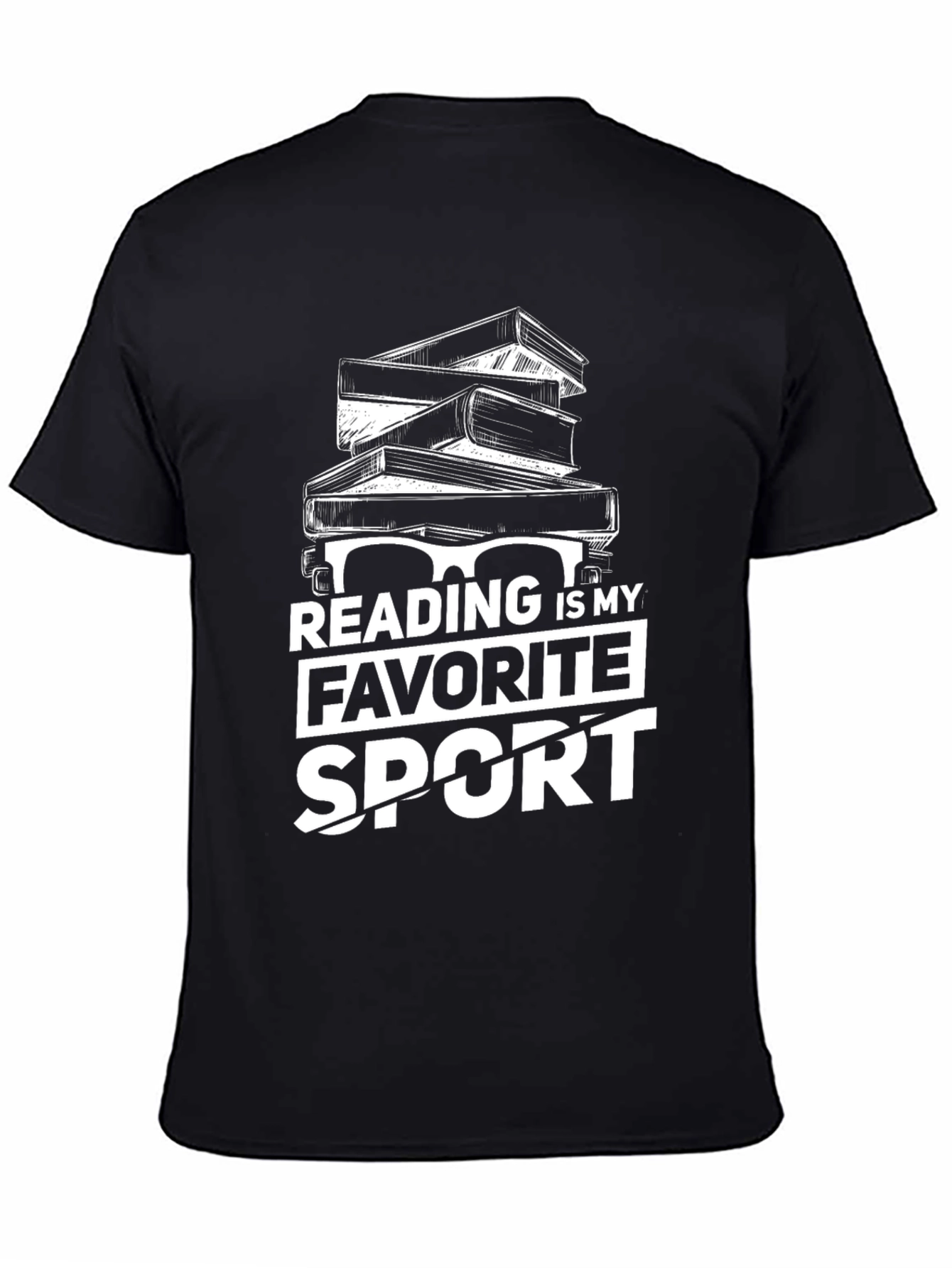 Reading is My Favorite Sport Graphic T-Shirt