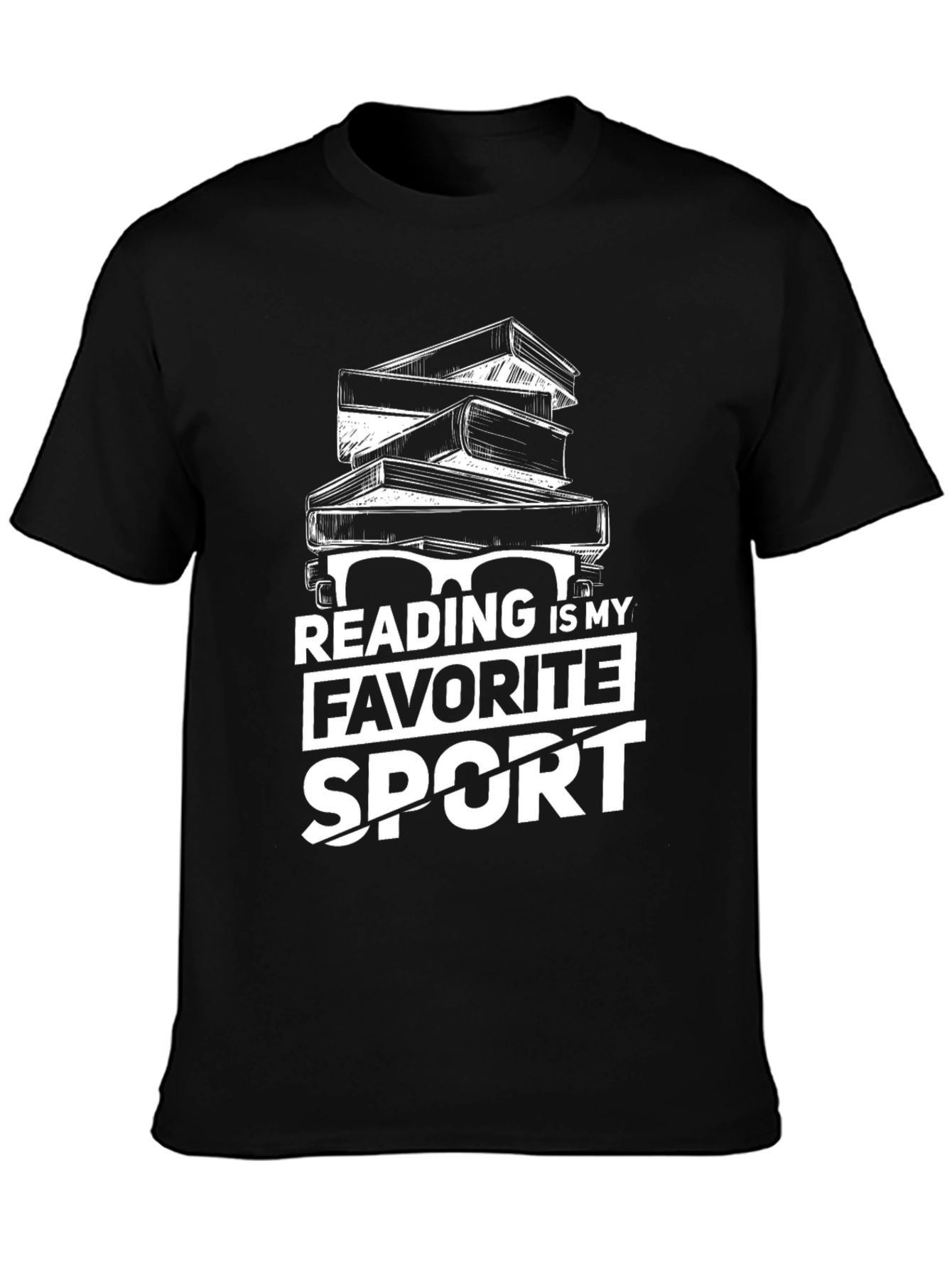 Reading is My Favorite Sport Graphic T-Shirt