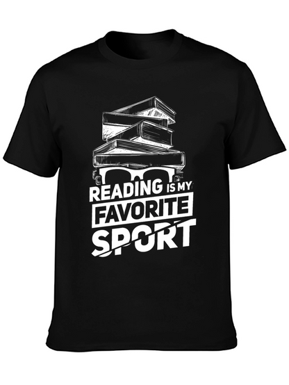 Reading is My Favorite Sport Graphic T-Shirt