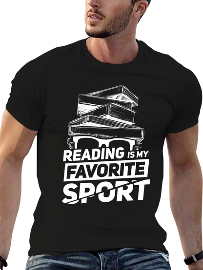 Reading is My Favorite Sport Graphic T-Shirt
