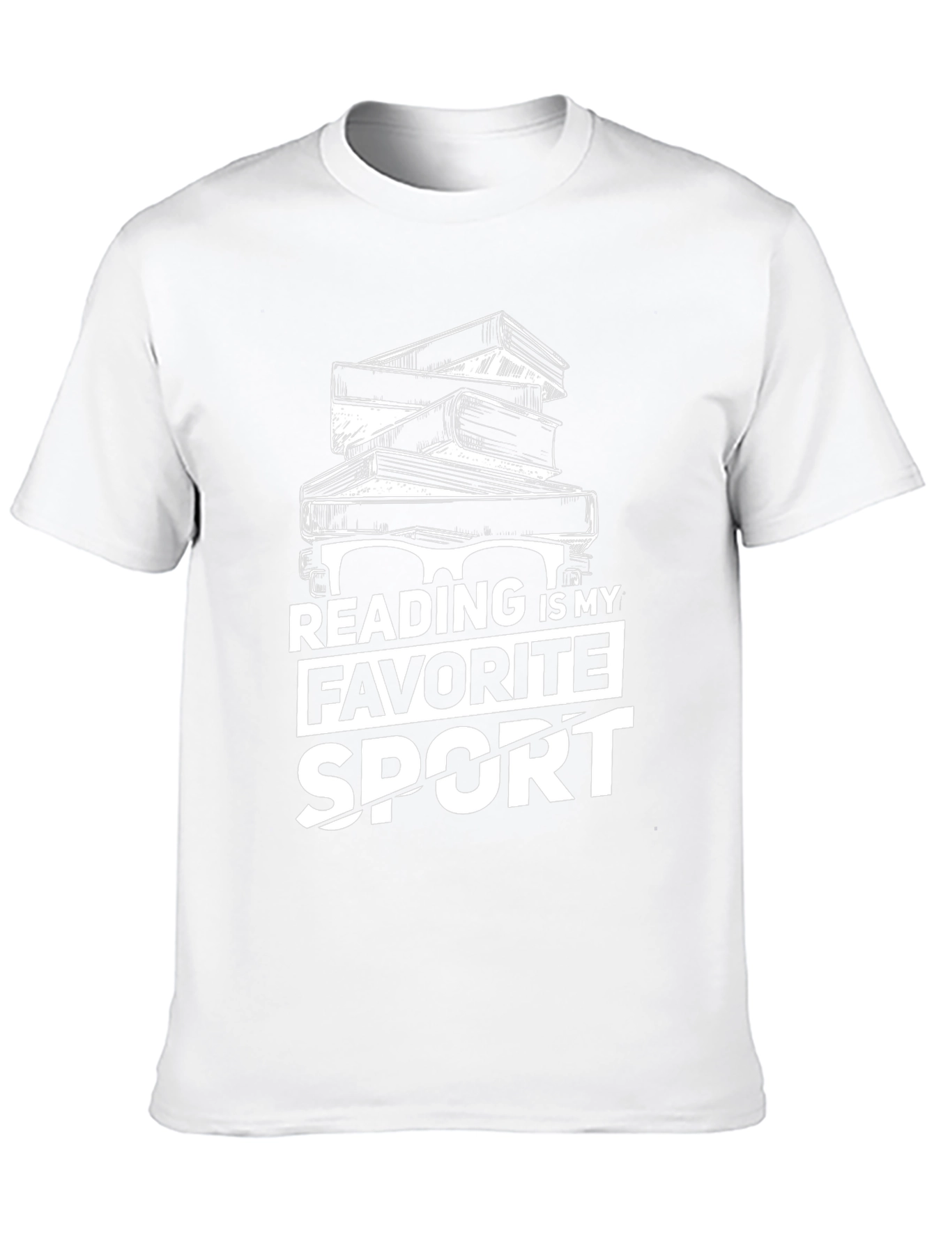 Reading is My Favorite Sport Graphic T-Shirt