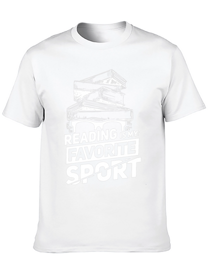Reading is My Favorite Sport Graphic T-Shirt