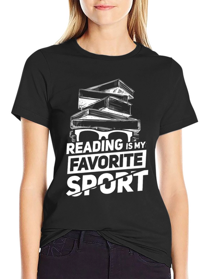Reading is My Favorite Sport Graphic T-Shirt