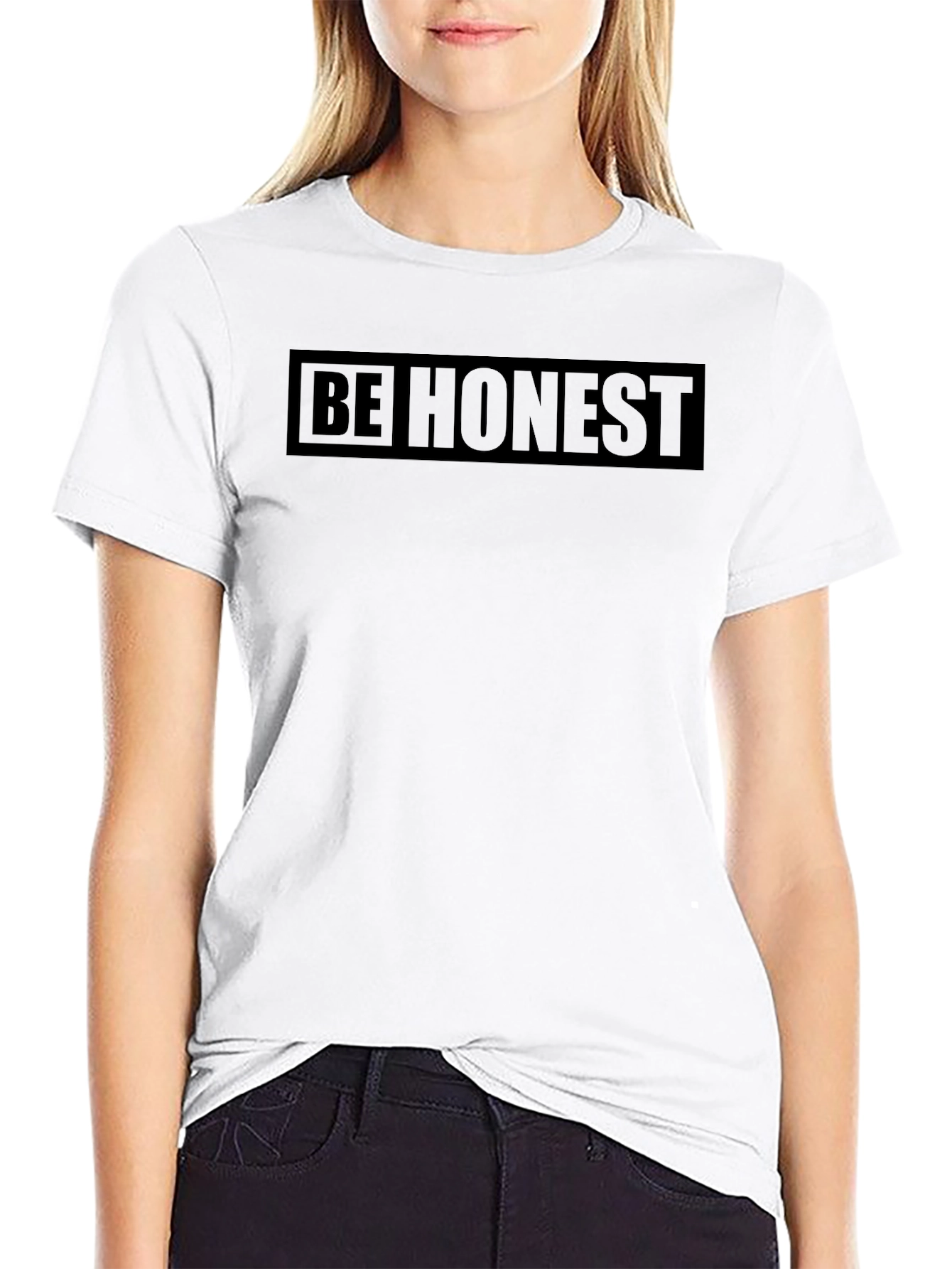Be Honest Black Graphic Tee | Mens Casual T-Shirt