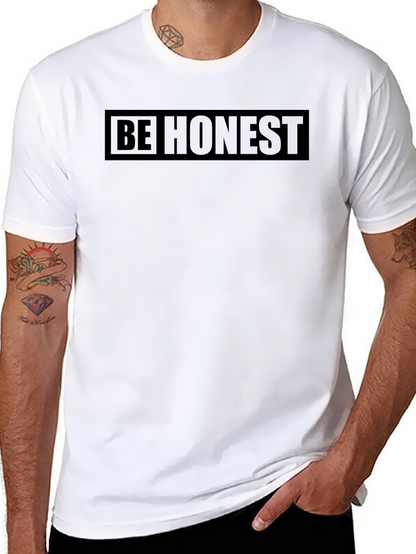 Be Honest Black Graphic Tee | Mens Casual T-Shirt