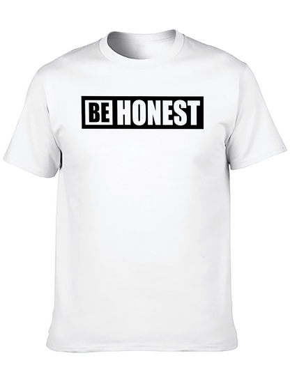 Be Honest Black Graphic Tee | Mens Casual T-Shirt