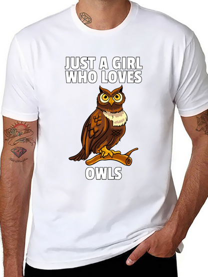 Just a Girl Who Loves Owls T-Shirt