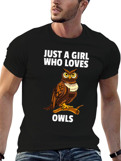 Just a Girl Who Loves Owls T-Shirt