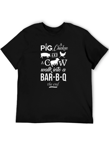 Pig Chicken Cow BBQ T-Shirt Funny Grill Humor
