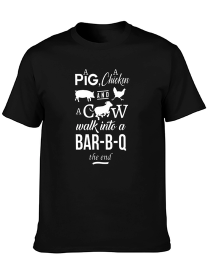 Pig Chicken Cow BBQ T-Shirt Funny Grill Humor