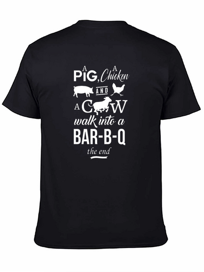 Pig Chicken Cow BBQ T-Shirt Funny Grill Humor