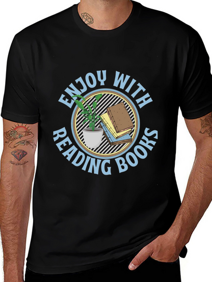 Enjoy Reading Books Black T-Shirt