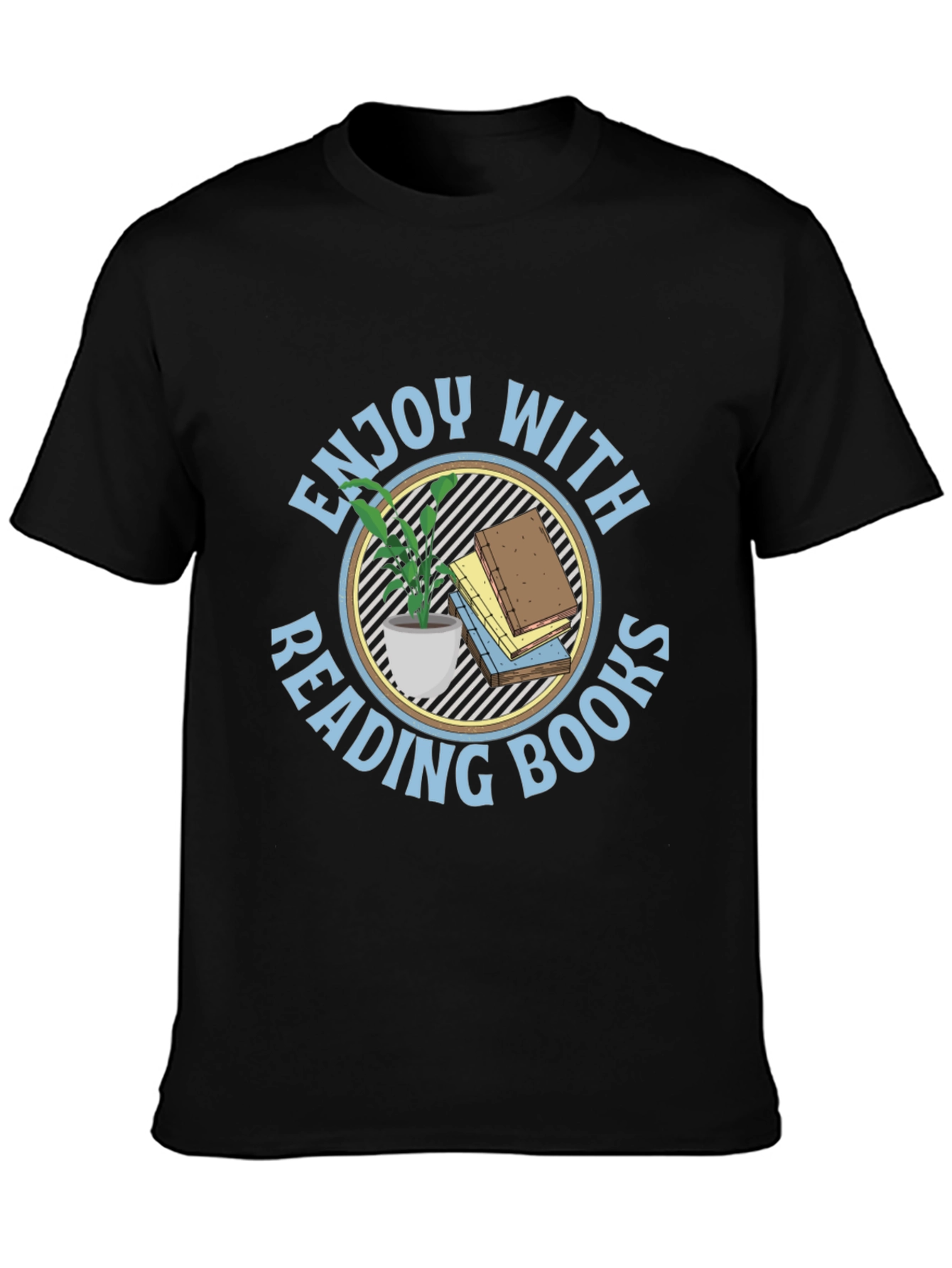 Enjoy Reading Books Black T-Shirt
