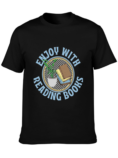 Enjoy Reading Books Black T-Shirt