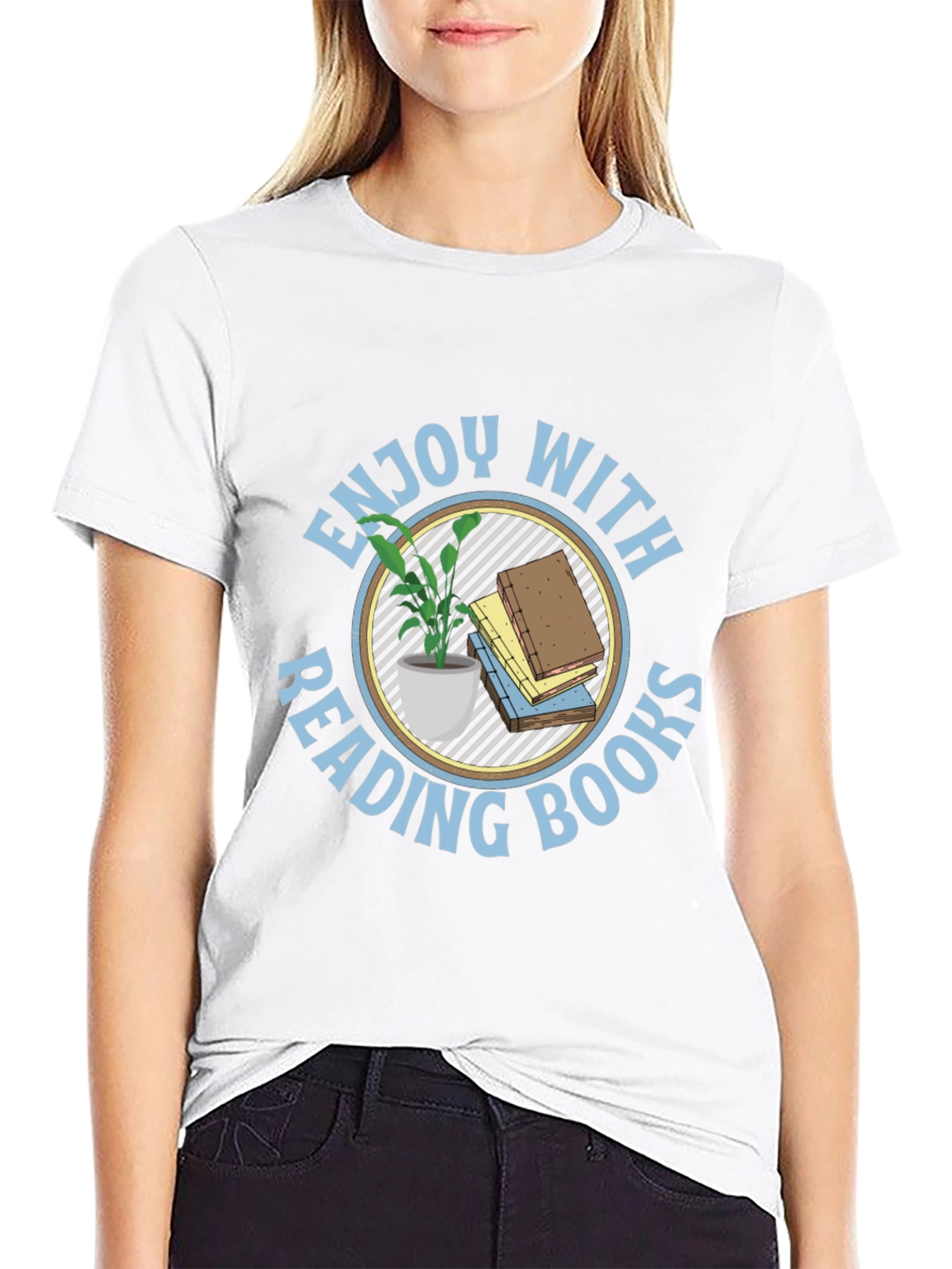 Enjoy Reading Books Black T-Shirt