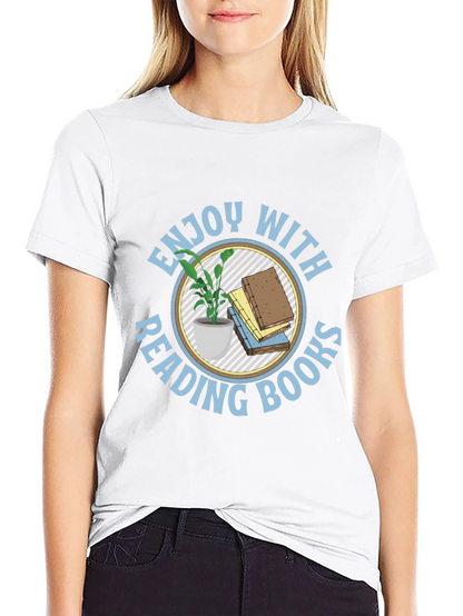 Enjoy Reading Books Black T-Shirt