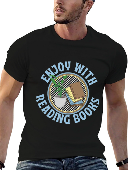 Enjoy Reading Books Black T-Shirt