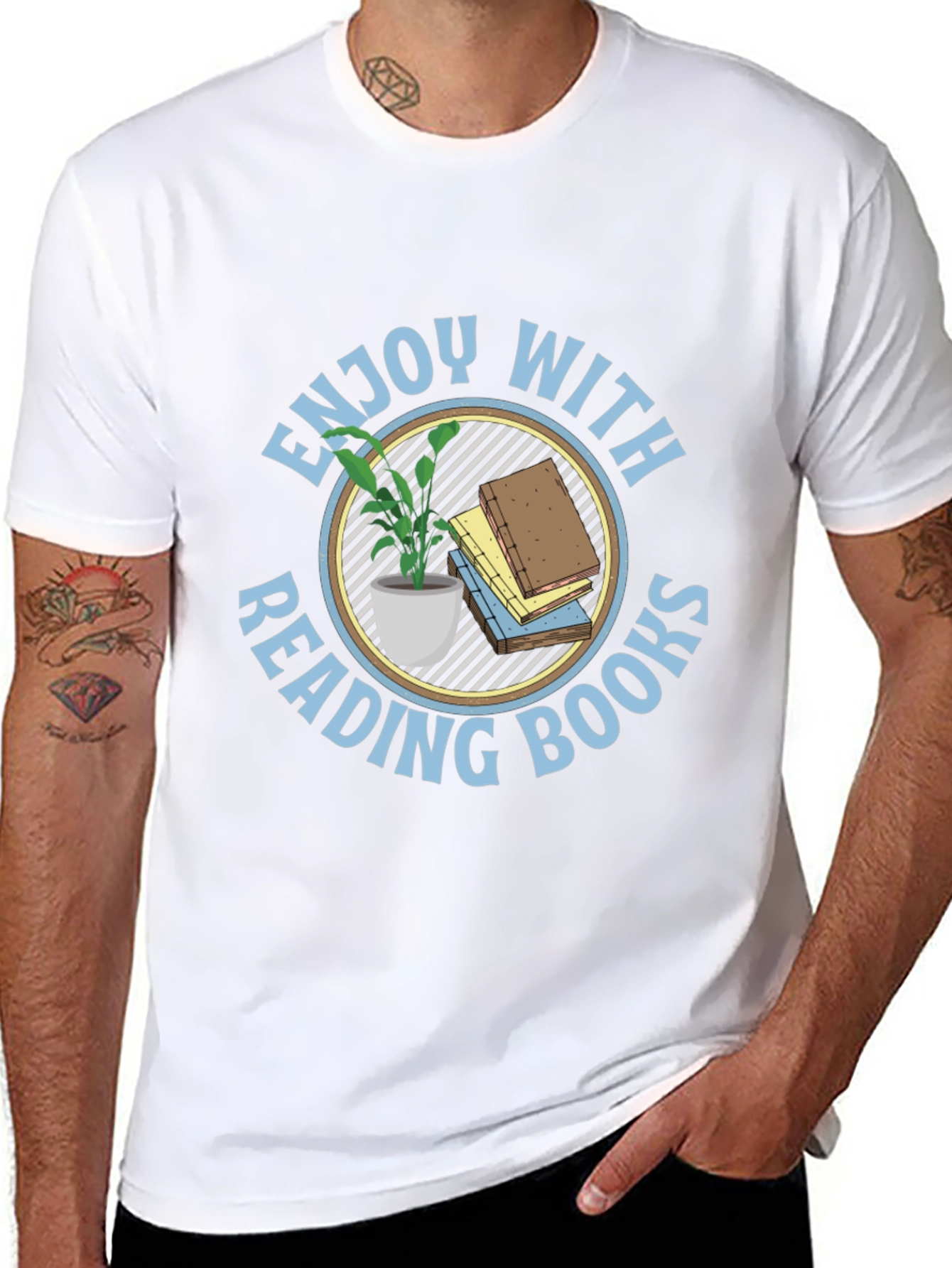 Enjoy Reading Books Black T-Shirt