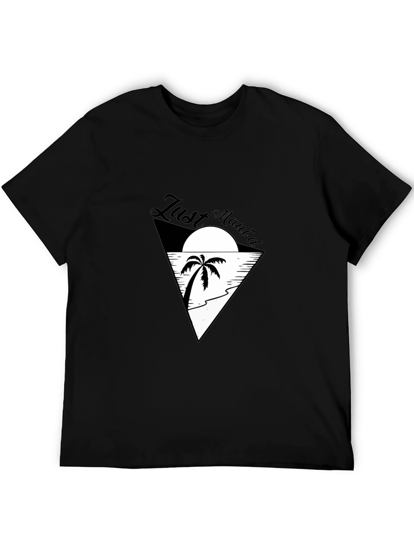 Just Mauid T-Shirt - Island Vibes Black Tee