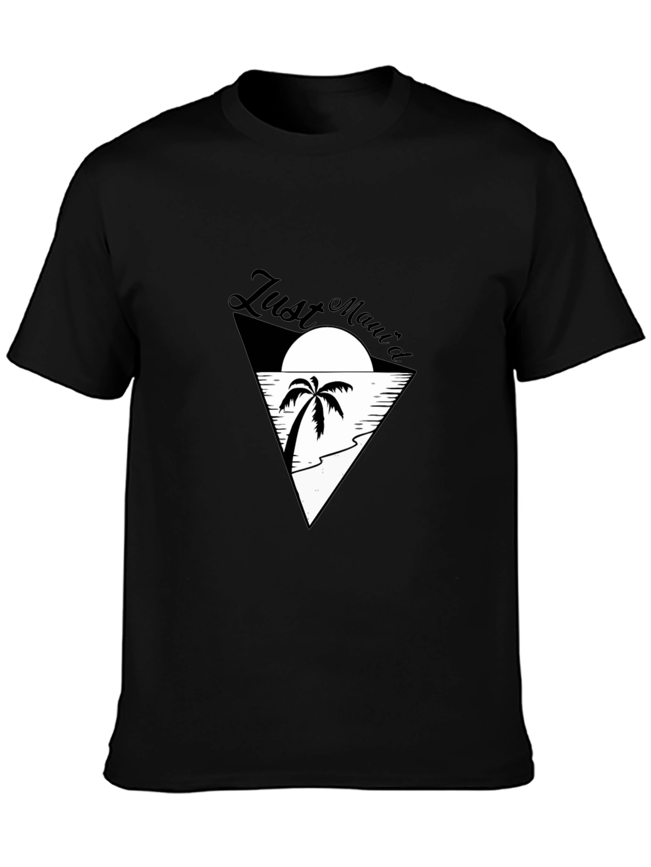 Just Mauid T-Shirt - Island Vibes Black Tee