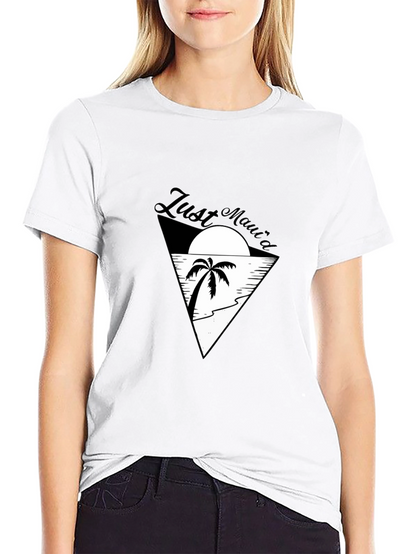 Just Mauid T-Shirt - Island Vibes Black Tee