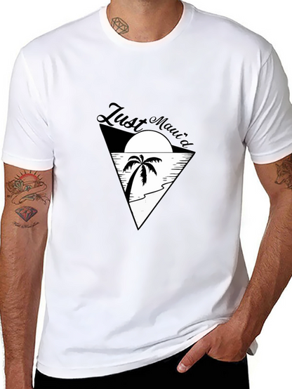 Just Mauid T-Shirt - Island Vibes Black Tee