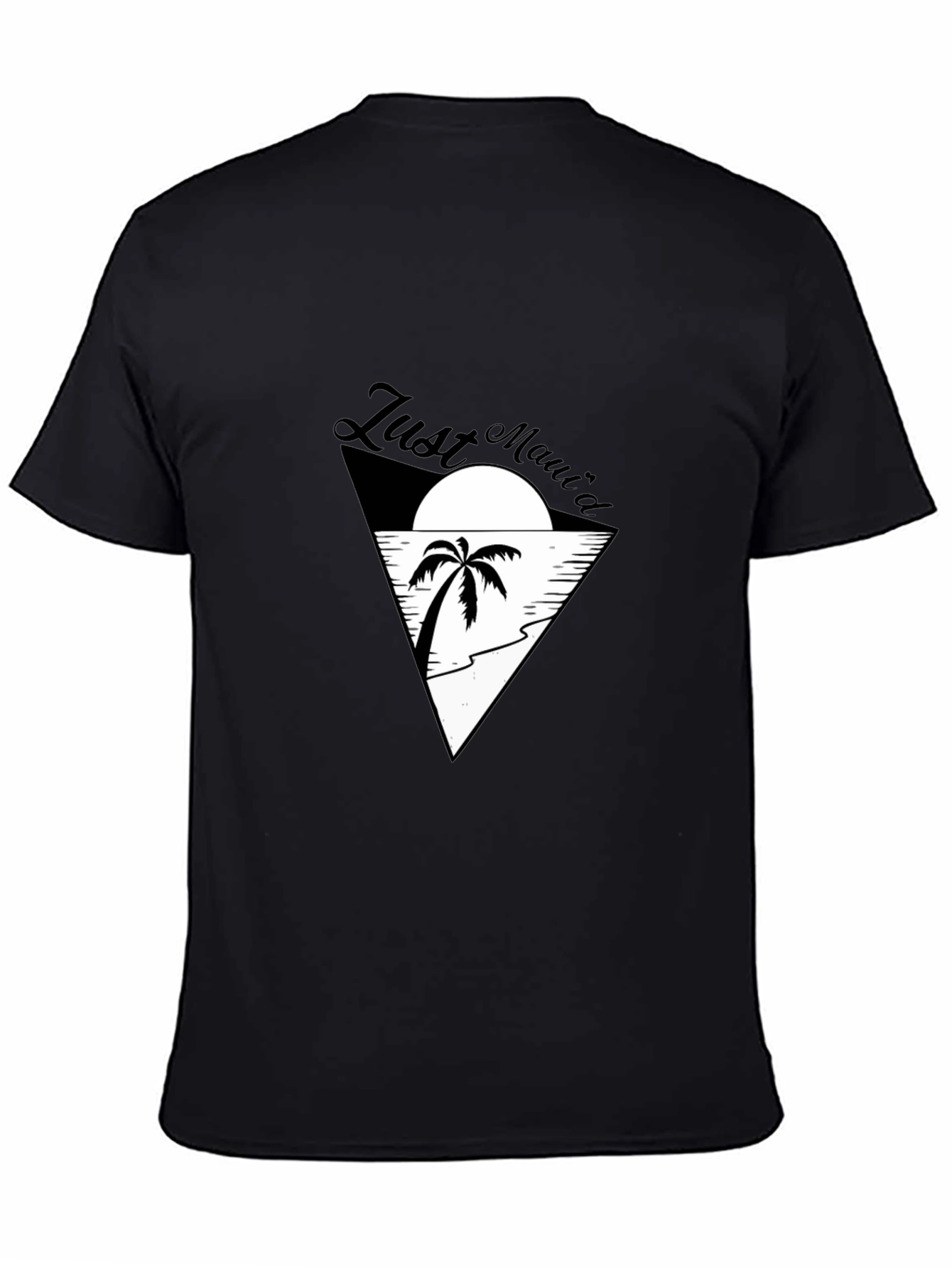 Just Mauid T-Shirt - Island Vibes Black Tee