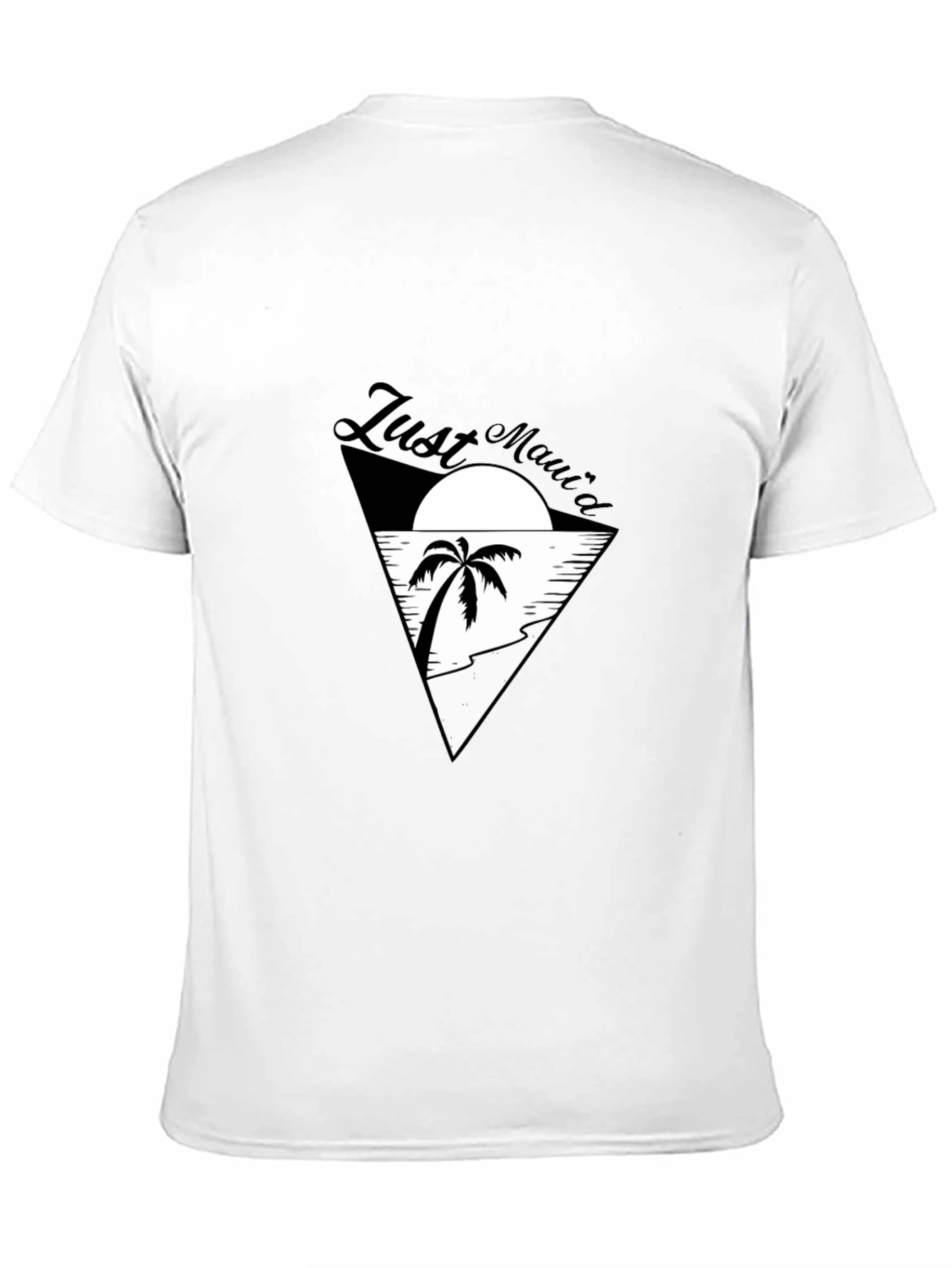 Just Mauid T-Shirt - Island Vibes Black Tee